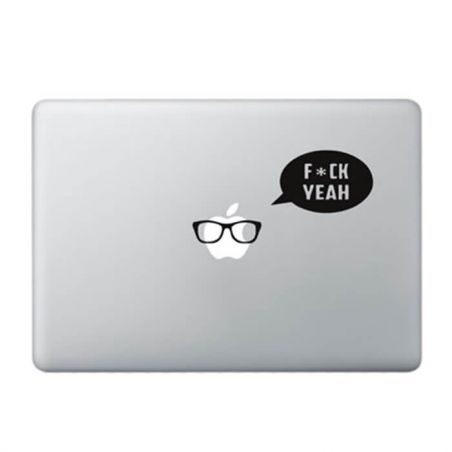 Fuck yeah geek MacBook sticker  Stickers MacBook - 1