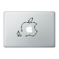 MacBook Schets Sticker  Stickers MacBook - 1
