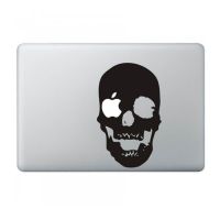 MacBook Schedel sticker  Stickers MacBook - 1