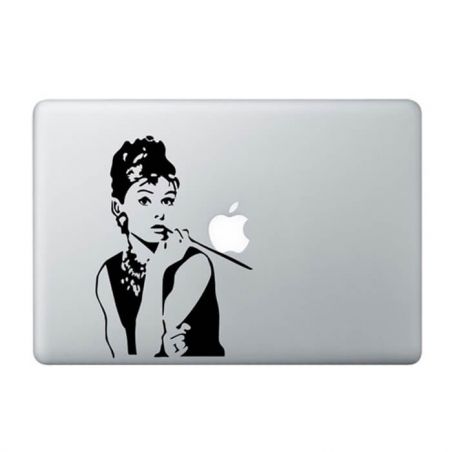 MacBook Aufkleber Audrey Hepburn  Stickers MacBook - 1