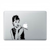 MacBook Aufkleber Audrey Hepburn