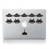 MacBook Space Invaders Aufkleber