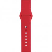 Rood siliconen bandje Apple Watch 38mm S/M M/L  Riemen Apple Watch 38mm - 5