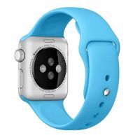 Blauw siliconen bandje Apple Watch 38mm S/M M/L  Riemen Apple Watch 38mm - 2
