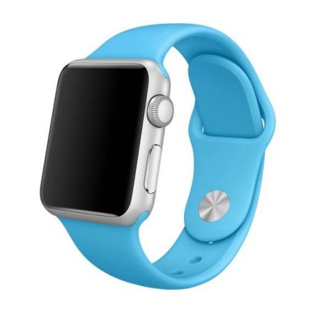 Blauw siliconen bandje Apple Watch 38mm S/M M/L  Riemen Apple Watch 38mm - 4