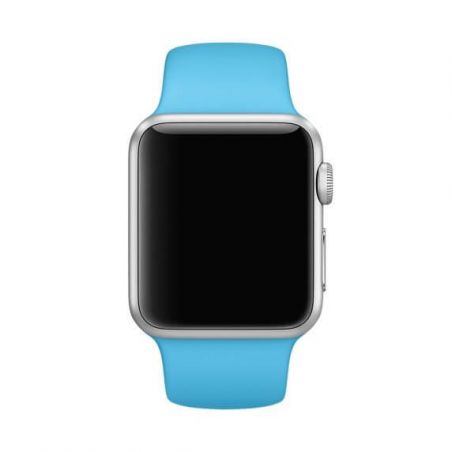 Blauw siliconen bandje Apple Watch 38mm S/M M/L  Riemen Apple Watch 38mm - 5