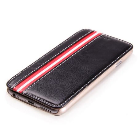 Wallet case for iPhone 6 imitation leather lines  Covers et Cases iPhone 6 - 8