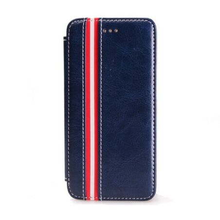 Wallet case for iPhone 6 Plus imitation leather lines  Covers et Cases iPhone 6 Plus - 2