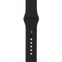 Zwart siliconen bandje Apple Watch 38mm S/M M/L  Riemen Apple Watch 38mm - 5