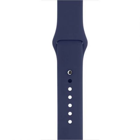 Donkerblauw siliconen bandje Apple Watch 38mm S/M M/L  Riemen Apple Watch 38mm - 5