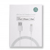 Câble Lightning blanc certifié Apple Made for iPhone (MFI)