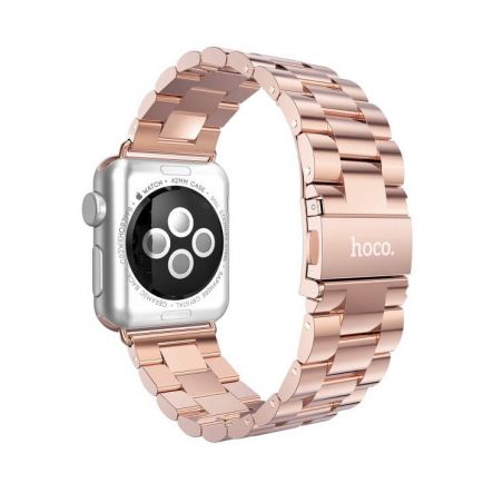 Achat Bracelet Or rose acier inoxydable HOCO Apple Watch 38 mm WATCHACC-099X