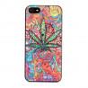Coque colorée feuille de cannabis pour iPhone 4 4S