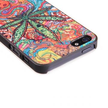Farbige Cannabisblattschale für iPhone 4 4 4S  Abdeckungen et Rümpfe iPhone 4 - 2