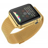Gold Milanese Hoco Apple Watch 42mm Black Bracelet