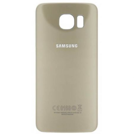 Achat Coque arrière de remplacement Or originale Samsung S6 Edge  GH82-09602C