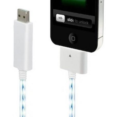 Achat Nouveau Cable lumineux USB noir pour IPhone IPad et IPod CHA00-021X