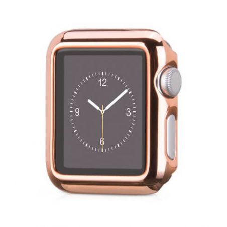 Hoco Roze Gouden Etui voor Apple Watch 38 mm  Dekkingen et Scheepsrompen Apple Watch 38mm - 1