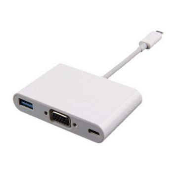 USB-C multi-poorts VGA VGA VGA-adapter met meerdere poorten  Kabels en adapters MacBook - 1