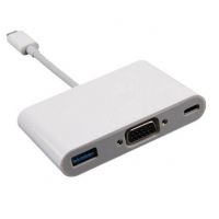 USB-C multi-poorts VGA VGA VGA-adapter met meerdere poorten  Kabels en adapters MacBook - 3