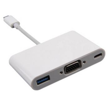 USB-C Multi-Port-VGA-VGA-VGA-Adapter mit mehreren Anschlüssen  Kabel und adapter MacBook - 3