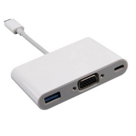 USB-C Multi-Port-VGA-VGA-VGA-Adapter mit mehreren Anschlüssen  Kabel und adapter MacBook - 3