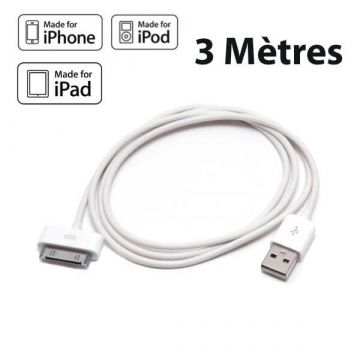 Mains charger and USB cable for IPhone and IPod
