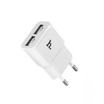Double 1.0AMP USB charger - Hoco Hoco Chargers - Powerbanks - Cables iPhone 5C - 1