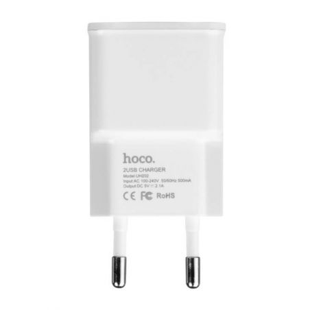 Double 1.0AMP USB charger - Hoco Hoco Chargers - Powerbanks - Cables iPhone 5C - 6