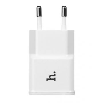 Hoco dubbele USB muurlader wit CE 1.0A Hoco laders - Batterijen externes - Kabels iPhone 5C - 7