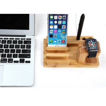 4 in 1 Dock Apple Watch, iPhone, iPad und bic  Ladegeräte - Kabel -  Unterstützt und dockt an Apple Watch 38mm - 14