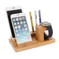 Achat Dock 4 en 1 bois Apple Watch, iPhone, iPad et bic WATCHACC-145