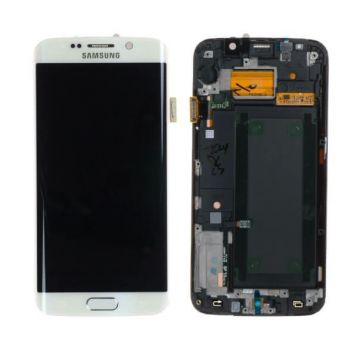 Achat Ecran complet pour Samsung Galaxy S6 Edge Blanc Original  GH97-17162B