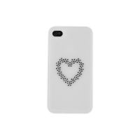Swarovski iPhone 4/4S White Heart Case  Covers et Cases iPhone 4 - 1