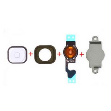 Witte home button kit iPhone 5  Onderdelen iPhone 5 - 1