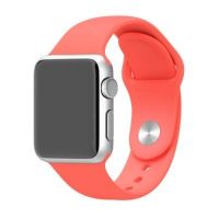 Rood roze bandje Apple Watch 38mm siliconen S/M M/L  Riemen Apple Watch 38mm - 2