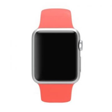 Rood roze bandje Apple Watch 38mm siliconen S/M M/L  Riemen Apple Watch 38mm - 3