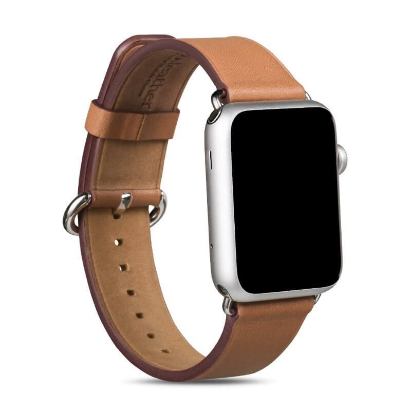 Achat Bracelet Cuir Hoco Marron Apple Watch 38mm & 40mm - Bracelets Apple  Watch 38mm - MacManiack