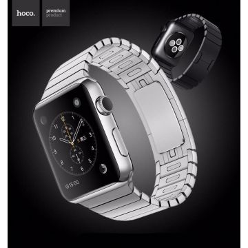 Premium Hoco Appel Hoco horloge 44mm & 42mm Roestvrij staal link armband Hoco Riemen Apple Watch 42mm - 1