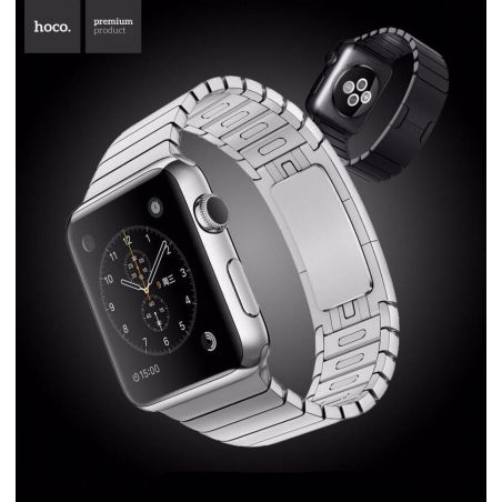 Premium Hoco Apple Hoco Uhr 44mm & 42mm Edelstahlgliederarmband Hoco Gurte Apple Watch 42mm - 1