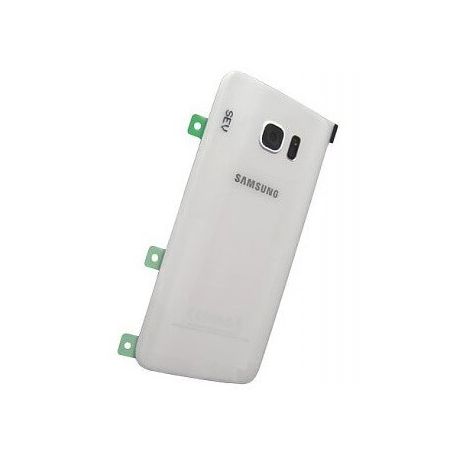 Achterklep WHITE Galaxy S7 origineel  Vertoningen - Onderdelen Galaxy S7 - 1