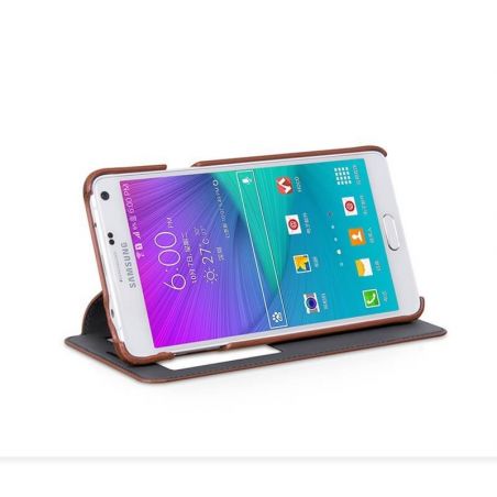 Samsung Galaxy Leder Hoco Geldbörse Tasche Note 4