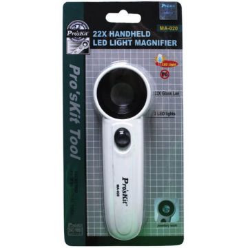 Achat Loupe 22x lumineuse LED à main  OUTIL-269