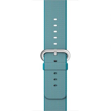 Armband Nylon Gevlochten Blauw Azuurblauw Apple horloge 38mm