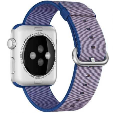 Achat Bracelet Nylon Tressé Bleu Roi Apple Watch 44mm & 42mm WATCHACC-195