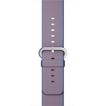 Royal Blue Geweven Nylon Band Apple horloge 42mm