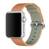 Gold/Red Woven Nylon Band Apple Watch 38mm