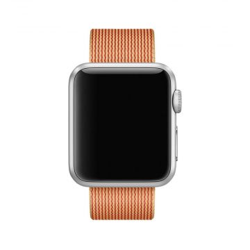 Gold/Red Woven Nylon Band Apple Watch 42mm