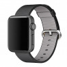 Armband Nylon gevlochten zwarte Apple horloge 44mm & 42mm