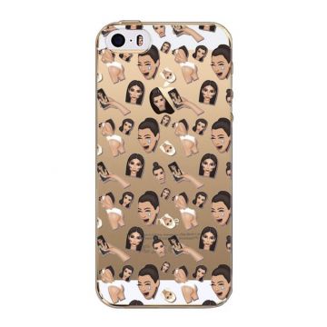 Kim Kardashian Emojis Model 1 iPhone 5/5S/SE-geval van Kim Kardashian Emojis Model 1